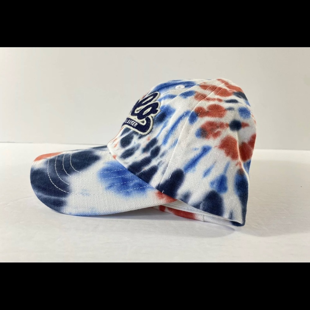 Polo Ralph Lauren Tie Dye Spell Out Script Strapback Dad Hat - Picture 5 of 7